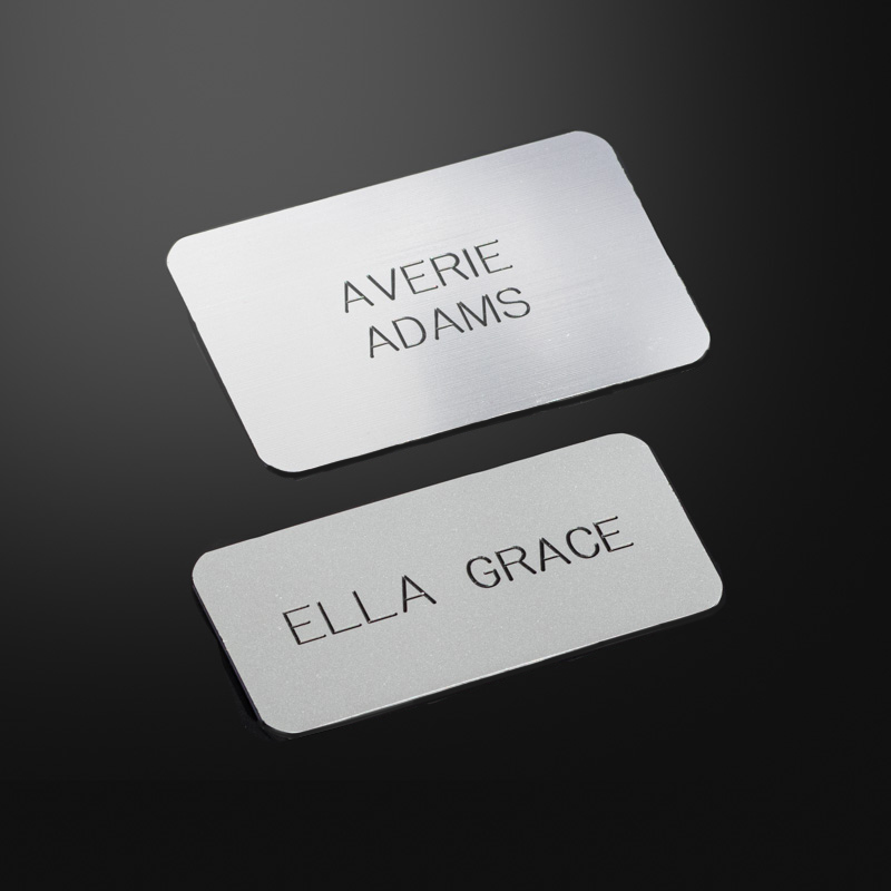 Plastic Engraved Only Name Tags (No Logo with Names) - Image 2
