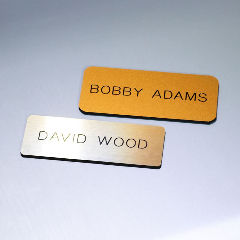 Plastic Engraved Only Name Tags (No Logo with Names) - Image 3