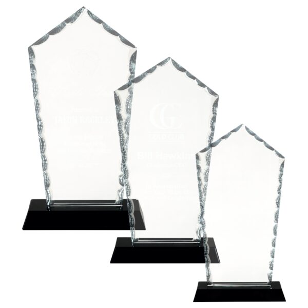 Diamond Facet Glass Award - Image 2