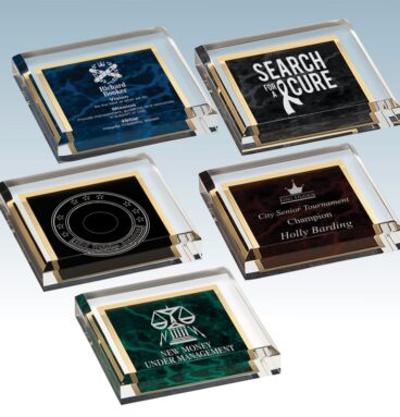 Painted Acrylic Paperweight