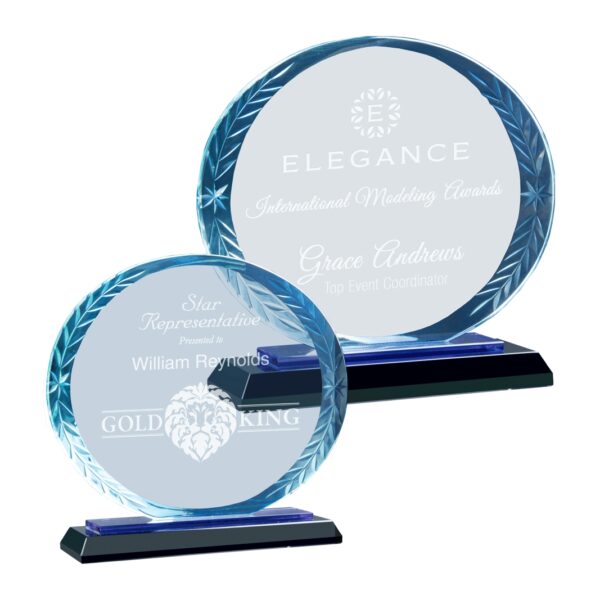 Round Accent Glass Award - Image 3