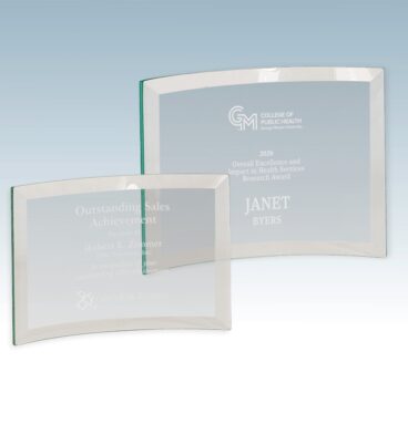 Thin Crescent Jade Glass Award