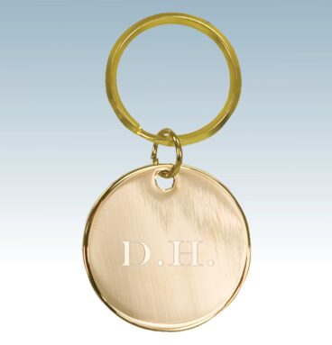 Brass Circle Keychain