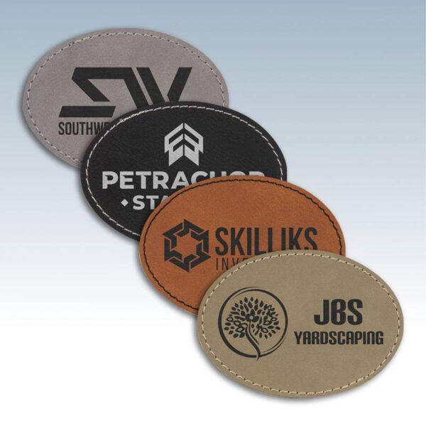 Leatherette Large Oval Patches